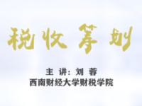 《税收筹划》课程