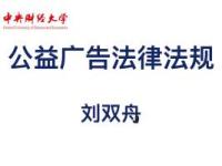 《公益广告法律法规》课程