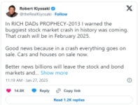 “历史上最大的崩盘”将发生在2月份